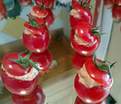 Stuffed Cherry Tomatoes for Executive Lunch Catering